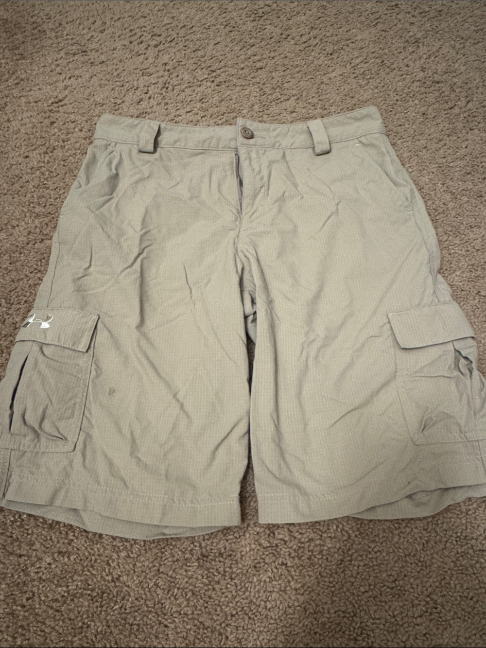 Under Armour Youth Light Khaki Cargo Shorts